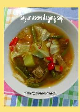 Sayur Asem Daging Sapi