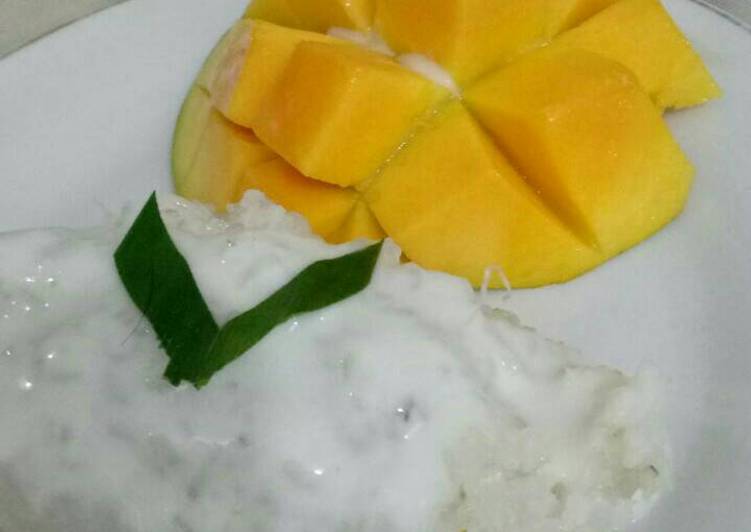 cara membuat Mango sticky rice