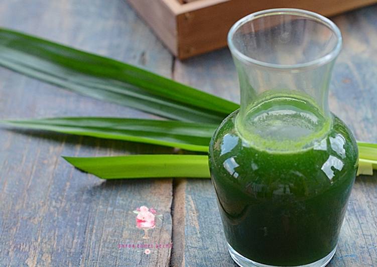 resep masakan Jus Pandan Homemade Untuk Pewarna Alami