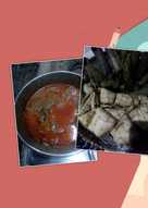 Ketupat lontong daging rendang