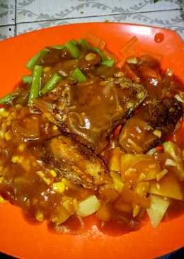 Ikan Bandeng Goreng Kuah Steak