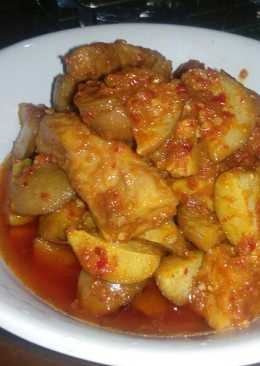 Jengkol otak-otak balado