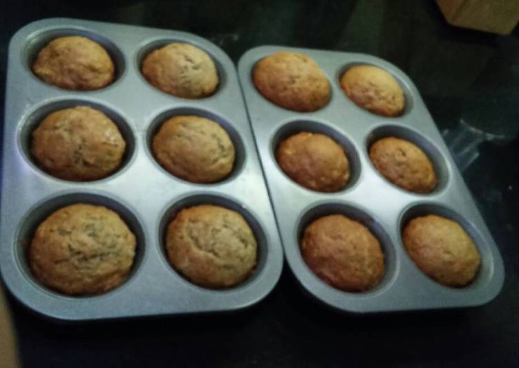 resep lengkap untuk Banana muffin ala end kitchen