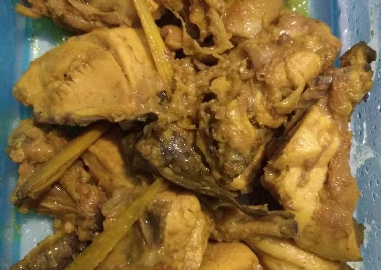 resep Ayam ungkep bumbu kuning