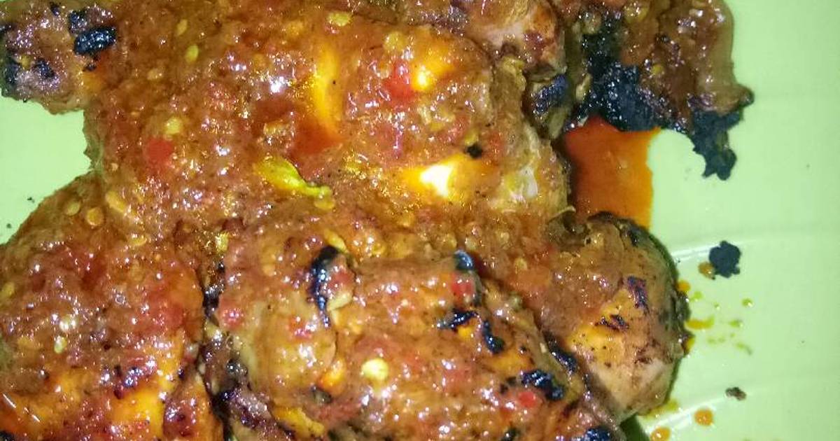 32 resep ayam panggang bumbu rujak enak dan sederhana 