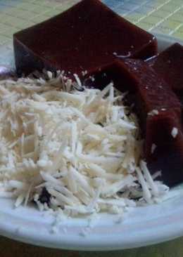 Puding coklat santan keju