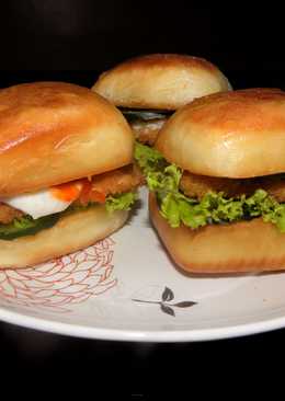 Burger mantou goreng