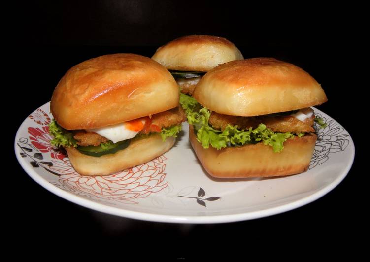 resep masakan Burger mantou goreng