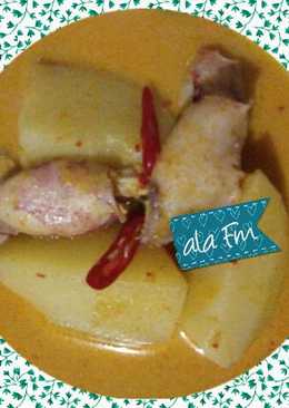 Gulai kentong (kentang sotong)