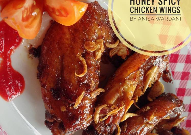 bahan dan cara membuat Honey Spicy Chicken Wings