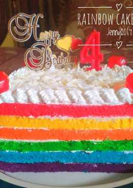 Birthday Cake base Rainbow Kukus Ny. Liem