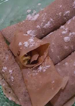 Darlung Piscok (Dadar gulung isi pisang coklat) tepung beras