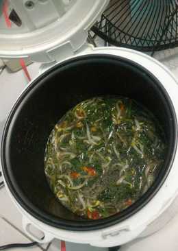 Tumis Kangkung Taoge (rice cooker)