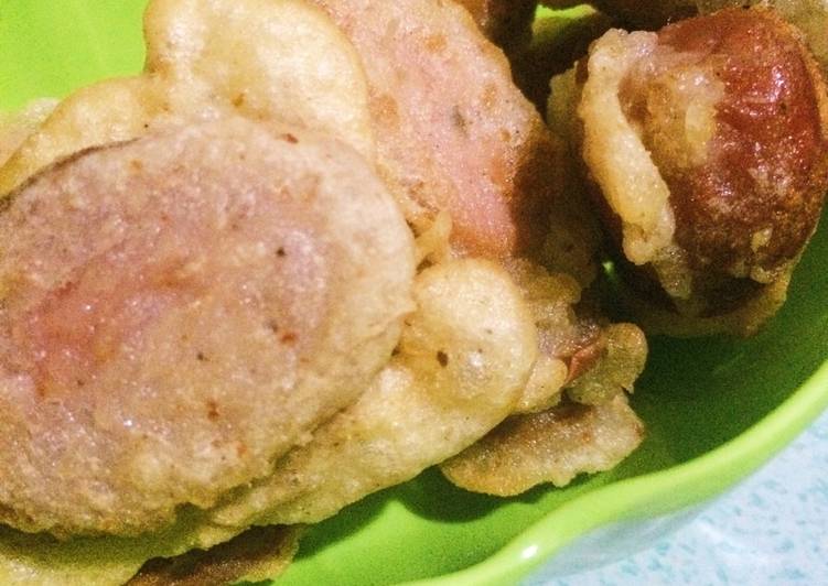 resep masakan Crunchy Sausage One-Bite (Sosis Kres-Kres)