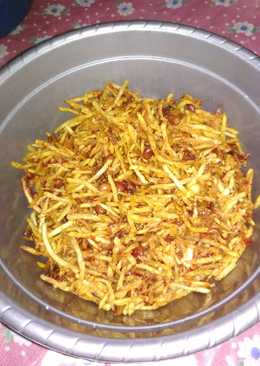 Kentang kering pedas manis