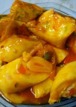 Rolade telur wortel pedas