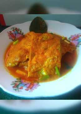 Gulai telur dadar (tanpa santan)