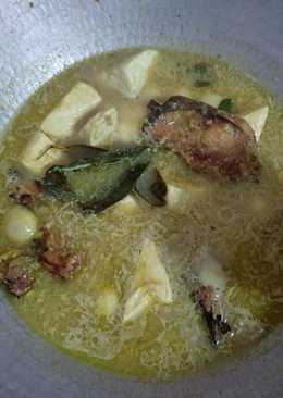 Mangut Ikan Asap, Tahu, Telur puyuh #menuanak