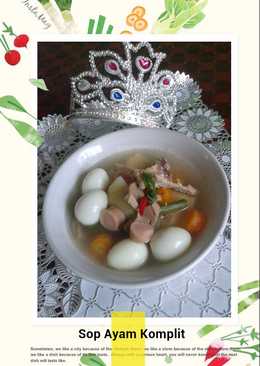 Sayur Sop Ayam Komplit #Maree