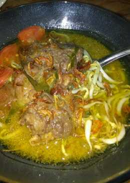 Soto khas cirebon kuah santan