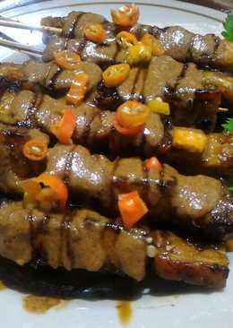 Sate tempe bumbu pecel