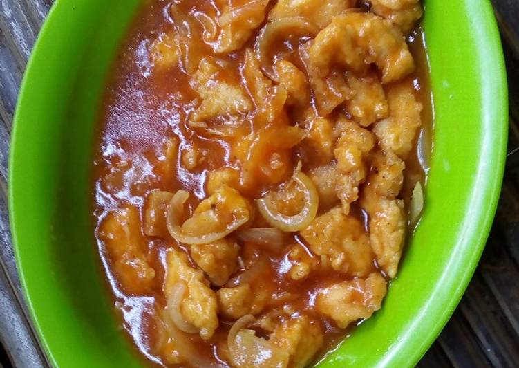 gambar untuk resep Ayam Krispi Saus Asam Manis (Agak Pedas)