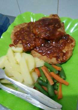 Steak tempe ekonomis (menu diet)