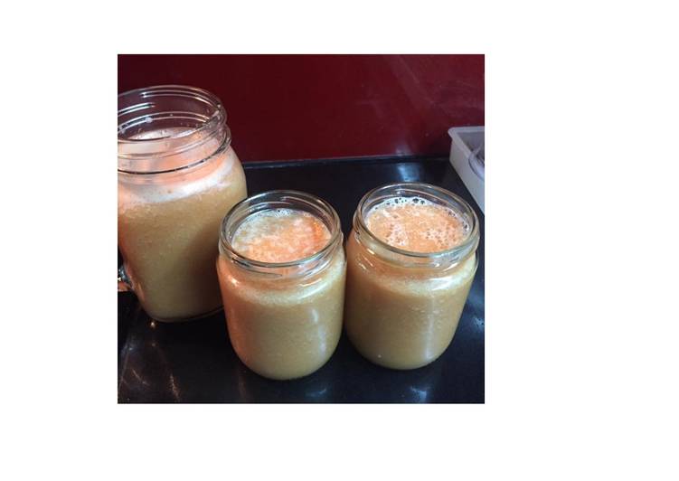 gambar untuk resep makanan Diet Juice Papaya Lemon Carrot Sprouts