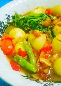 Tumis Telur Puyuh Sayur Kangkung