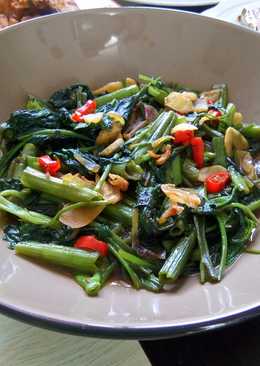 Tumis Kangkung Terasi Kriuk