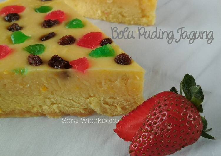 resep makanan Bolu Puding Jagung