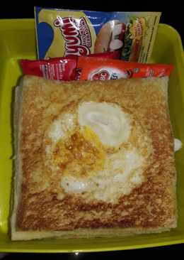 Egg toast/egg in the hole#bekalwisnu