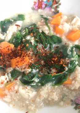 Bubur Oat Sayur Bayam Wortel Ayam