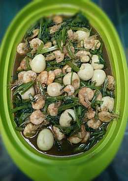 Cah kangkung puyuh udang