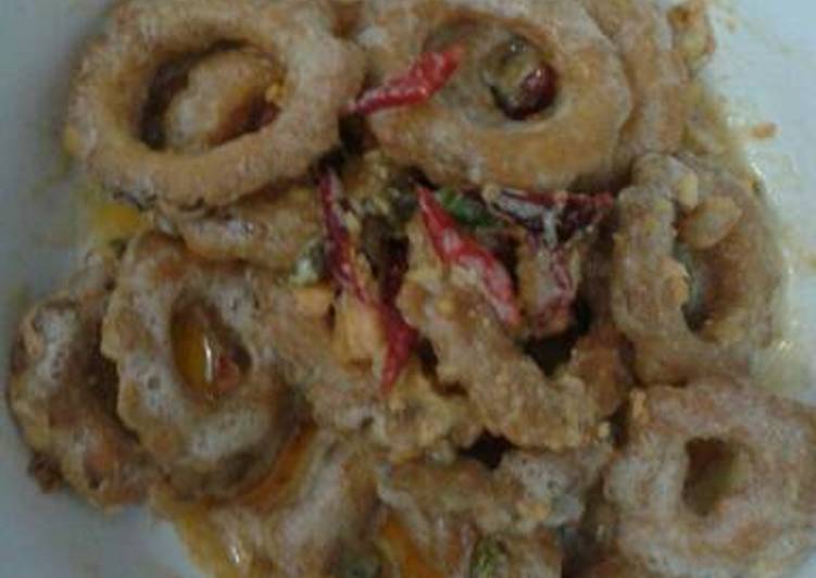 Resep Pare krispi telor asin - Chrisye Natalia Rachman