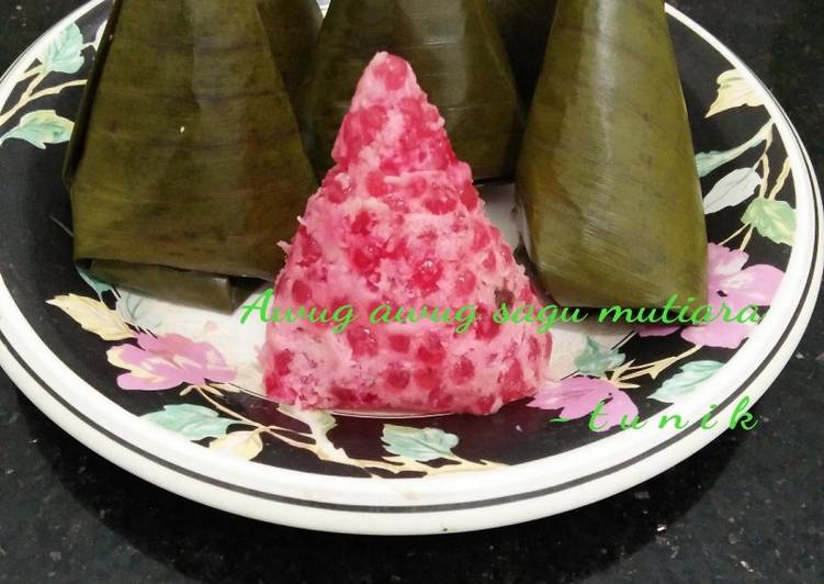 Awug-awug sagu mutiara foto resep utama