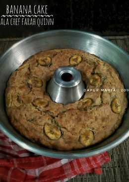 Banana Cake ala Chef Farah Quinn - No Mixer, No Ribet