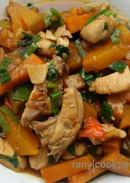 Labu kuning+ayam