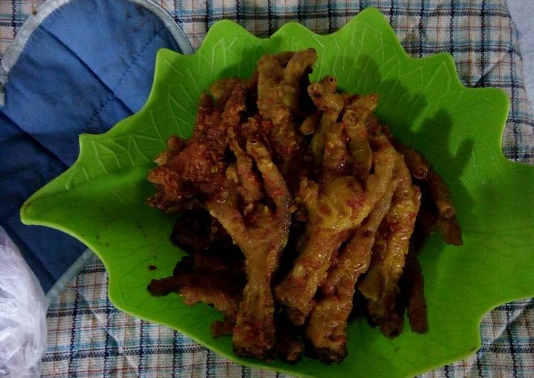 resep lengkap untuk Ceker balado suhah