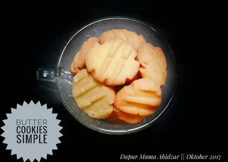 resep makanan Butter Cookies 3 Bahan <Simple & Ekonomis>