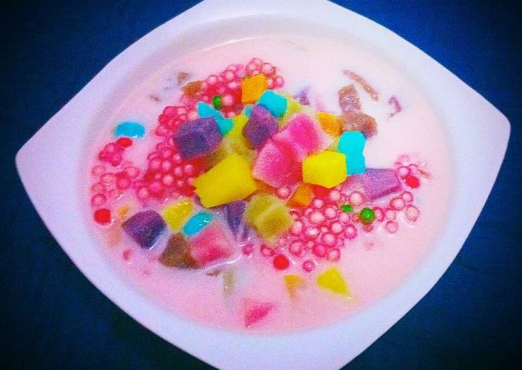 resep Bubur Chacha Pelangi