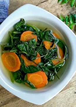Sayur Bening Kangkung Wortel