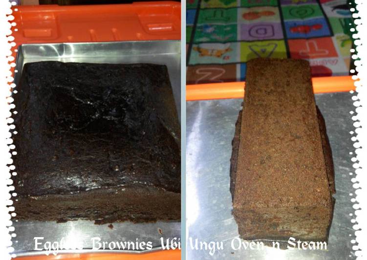 gambar untuk resep makanan Brownies Ubi Ungu Tnp Telur... SIMPEL... TASTE PERFECT TO