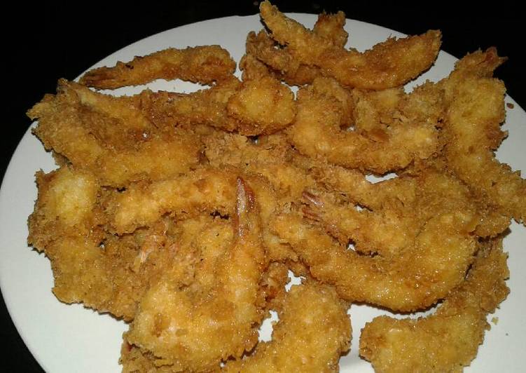 gambar untuk resep makanan Udang goreng tepung roti ??