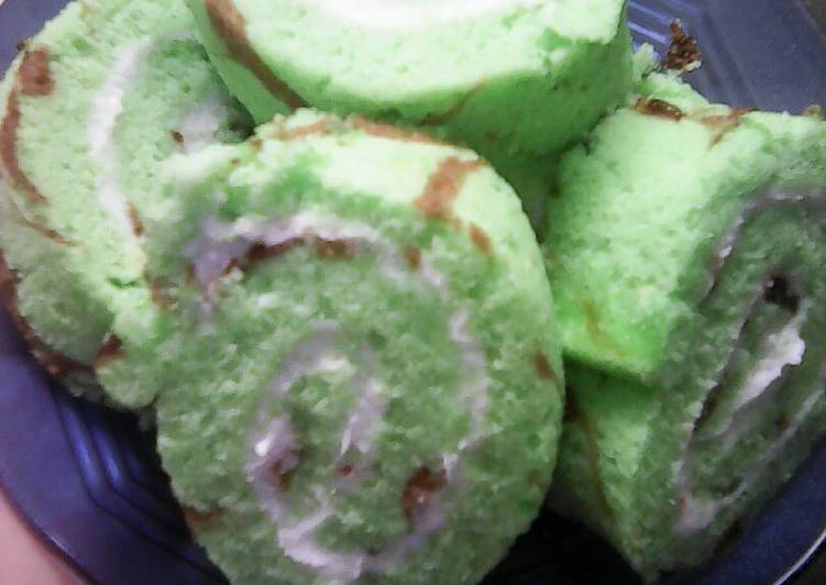 resep Bolu gulung pandan ekonomis