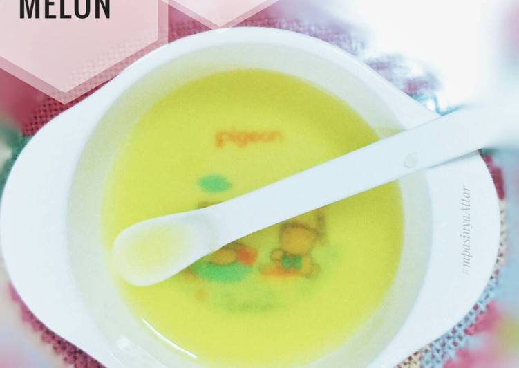 resep makanan Puree melon Mpasi+