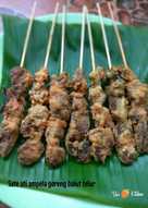 Sate ati ampela goreng balut telur