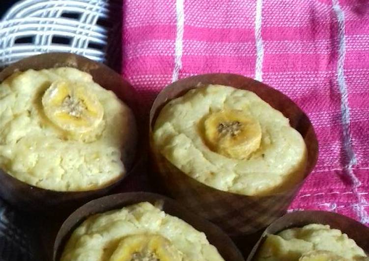 cara membuat Muffin tape pisang