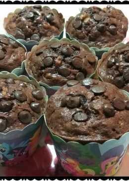 Choco Banana Muffin (Muffin Pisang Cokelat)