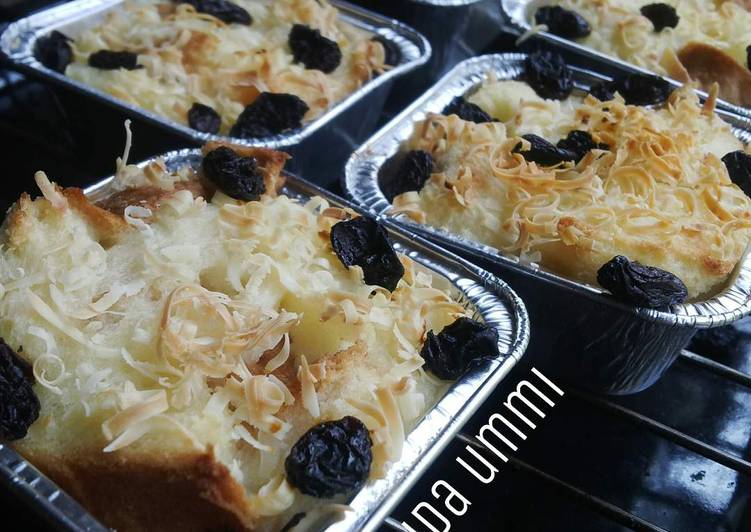 resep lengkap untuk Puding Roti Tawar gampang